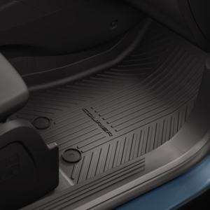 Tepih, spredaj gumiran, črn